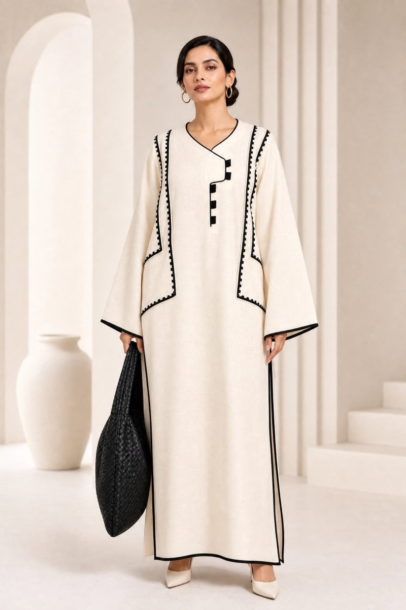 Dust White Solid Lawn 2-Piece Suit - Daiselle
