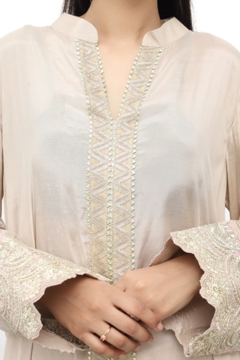 Raw Silk Embroidered 2-Piece Suit Festive Wear - Daiselle